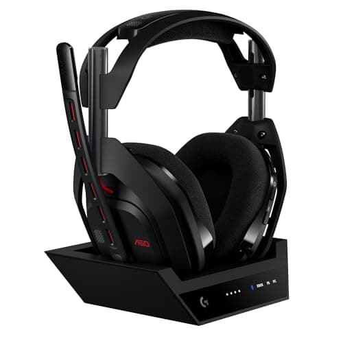 Logitech G Astro A50 LIGHTSPEED, Wireless Gaming Headset + Docking Station (Gen 5), PRO-G GRAPHENE, 3-System Switch, USB-C to Xbox, PS5, PC, Nintendo Switch, Switch 2, Bluetooth - Black - Image 3