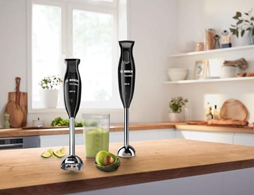 Bosch MSM2610B CleverMixx Hand Blender with 4 Blades Black/Grey 600 W Blender + Única Chopper Black - Image 3