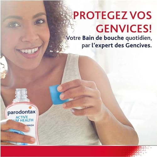 Parodontax Bain de Bouche Quotidien, Protection Active, Pour Les Gencives et Des Dents Saines, Extra Fraiche, Sans Alcool, 500 ml (Lot de 3) - Image 4