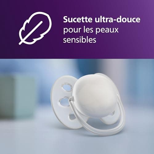 Philips Avent Kit biberons pour nouveau-né – 4 biberons Réponse Naturelle, sucette ultra-douce et goupillon pour les bébés âgés de 0 à 12 mois (modèle SCD838/11) - Image 5