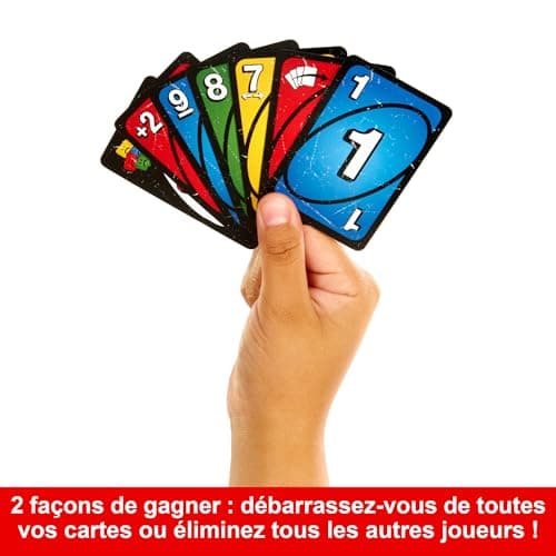 Mattel Games UNO No Mercy Card Game in Carry and Travel Box for Family Game Nights, with Special Rules and Stronger Penalties, HXT57 - Image 7