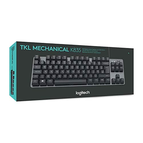 Logitech K835 TKL Wired Aluminium Mechanical Keyboard – Tenkeyless Keyboard without Numeric Keypad for PC, with Compact and Comfortable Design, Linear Switches, French AZERTY – Grey - Image 8