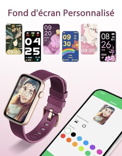 Women's Smart Watch Sports Watch Bracelet Pedometer Heart Rate Monitor Oximeter Activity Trackers Smartwatch Waterproof IP68 for Android iOS SMS Notification/Call Purple - Image 8