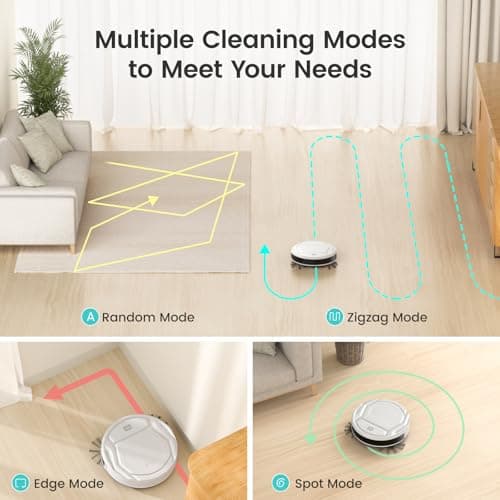 Lefant Robot Vacuum Cleaner, Robot Vacuum Cleaner, Slim Silent Autonomy, Connected with WiFi/Alexa/App, 3 Suction Modes, Programmable, Ideal for Pet Hair Carpets Hard Floors, M210 White - Image 5