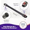 DEGG Telescopic Tube – Compatible with Dyson V7, V8, V10, V11 and V15 Vacuum Cleaners, Extension Tube 32 mm, Suction Tube Replacement Parts, Vacuum Accessories – Colour: Dark Grey - Image 5