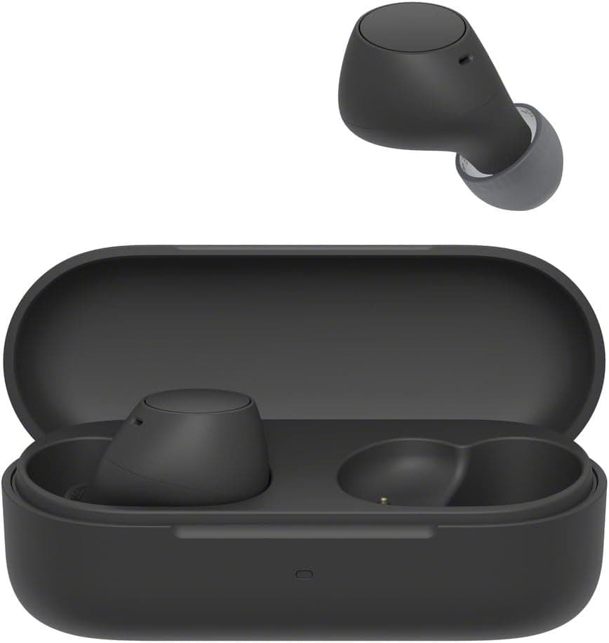 Sony WF-C510 Truly Wireless - Ecouteurs Intra-Auriculaires Bluetooth, Petits, Légers, Connexion Multipoint, Son Ambiant, IPX4, Spotify Tap, Charge Rapide, Batterie jusqu'à 22h, iOS et Android – Noir