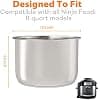 Sicheer Replacement Stainless Steel Pot Inner Pot Replacement for Ninja Foodi 8L - Image 7