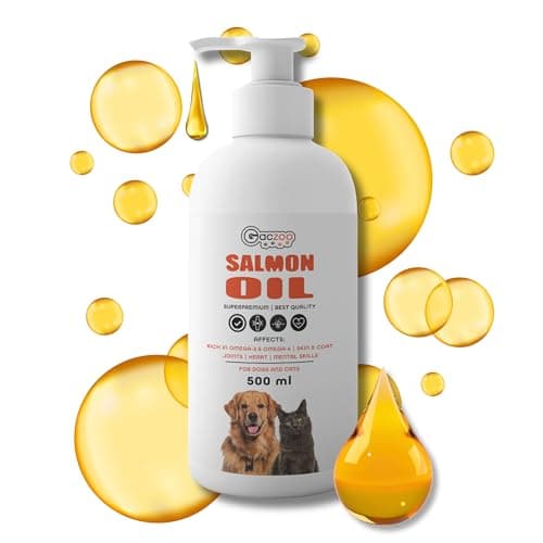 Salmon Oil for Dogs & Cats – Fish Oil with Omega 3 & 6, Fatty Acids DHA, EPA and DPA – for Healthy Skin and Shiny Coat – Daily Food Supplement – 500 ml - Image 8