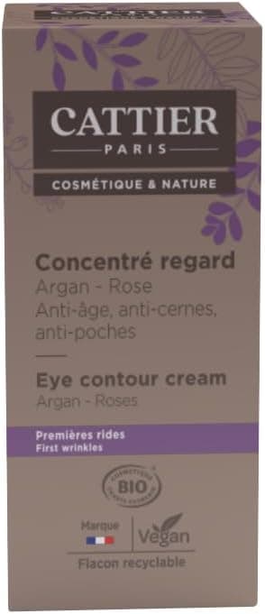 Cattier - Eye Contour Anti-Aging, Anti-Dark Circles, Anti-Puffiness - Organic - 15 ml