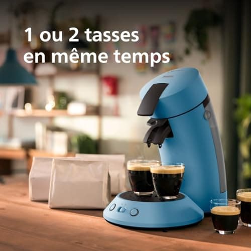 Senseo Original Plus Coffee Pod Machine, Coffee Boost Technology, 2 Cups at a Time, Recycled Plastic, Peacock Blue (CSA210/00) - Image 3