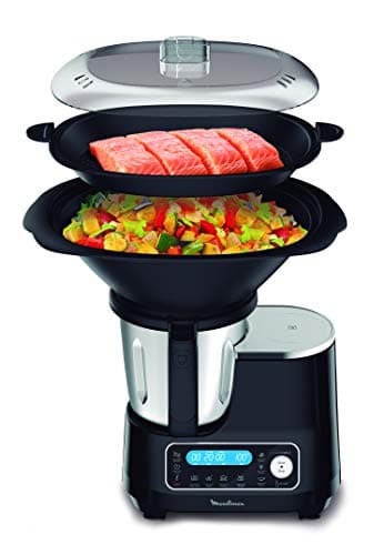 Moulinex Clickchef Compact Multi-Function Cooker, 3.6 L, 1400 W, 5 Programs, 32 Functions, Built-in Kitchen Scale, Steamer, Mixer HF456810 [Control Screen] - Image 4