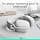 Logitech Zone Vibe 100 Lightweight Wireless Headphones with Noise Cancelling Mic – Advanced Multipoint Bluetooth Earbuds, Works with Teams, Google Meet, Zoom, Mac/PC – White - Image 3
