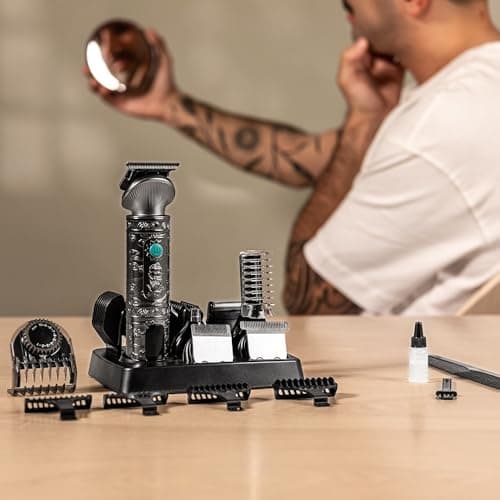 Cecotec Samurai 6 in 1 Professional Multifunction Precision Care Trimmer for Nose and Body, Battery Life 150 min, 3-15 mm Clogs, Precise Profiling, Storage Base, Screen. - Image 5