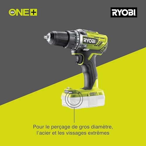 Perceuse-visseuse RYOBI - R18DD3-220S - 18V One+ - 2 batteries 2.0Ah - chargeur rapide - Image 5