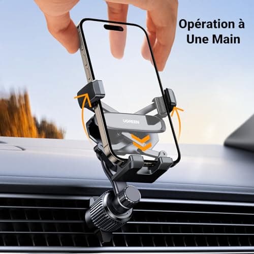 UGREEN Car Phone Holder Gravity Ventilation Door Smartphone Automobile Grille Air Vent Portable Car Mount Holder Compatible with iPhone 17 Pro Max Air 16 15 14 Galaxy S25 Ultra S24 - Image 3