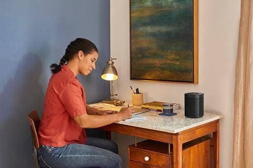 Sonos One - Enceinte sans Fil - Multiroom WiFi - Air Play 2 - Assistant Google et Amazon Alexa Intégrés - Son Clair - Interface Tactile - Noir - Image 7