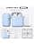 R-fun Compatible with AirPods 2nd Generation 2019 Case, 1 Gen 2016 Case with Cleaning Kit and Keychain, Soft Silicone Protective Case for Apple AirPods Case, Sky Blue - Image 3