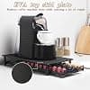 Coffee Pod Holder for Nespresso Capsules Holder Metal Storage with Sliding Drawer Large Capacity 36 Pods Non Slip Coffee Capsule Organizer Black for Kitchen - Image 6