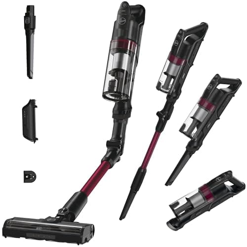 Hoover HF1 Plus Cordless Vacuum Cleaner Powerful Lightweight Flexible Tube, 165 W, Anti-Tangle Brush, Multi-Floor LED Lighting, Turbo Mode, 1 Click Empty, Removable Battery, Parking Position HF1P10HX - Image 3