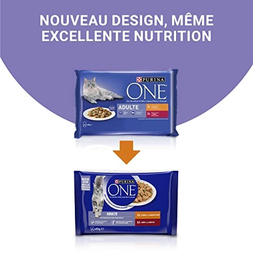 PURINA ONE | BIFENSIS | Chat Adulte | Soutien la vitalité du Chat, Les os, Les Muscles et Les articulations | Effilés en Sauce | Poulet, Boeuf | Sachets Fraîcheur | Lot de 12 (4 x 85g) - Image 8