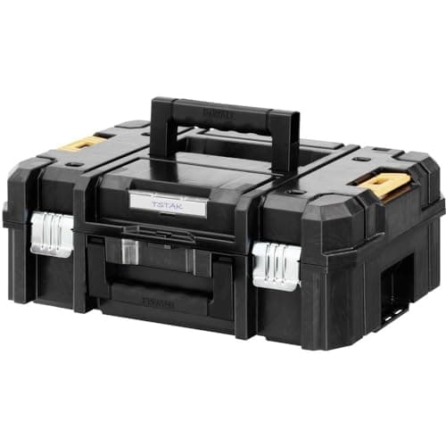 DeWALT TSTAK II Equipment Cases (Black, Yellow, 440mm, 176mm, 331mm) - Image 3