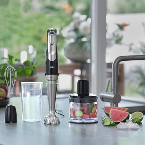Braun MultiQuick 9 Manual Blender XL with PowerDrive Active Technology 500ml 600ml BPA Free Beaker with Lid 1200W MQ 9135XI Black - Image 8