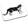 Felix Mouse Mat for Cat Black and White - Image 3