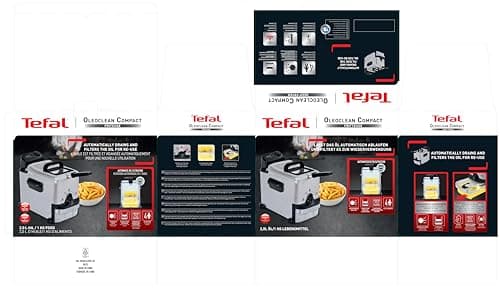 Tefal Oleoclean, Compact Semi-Professional Deep Fryer, 2 L Oil Capacity, Control Port, Oil Filtration, Easy Cleaning, Adjustable Thermostat, FR701616 - Image 5
