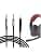 Geekria Câble audio compatible avec les casques Sennheiser Game One, Game Zero, PC 373D, GSP 500 et GSP 600, adaptateur répartiteur double jack 3,5 mm vers câble stéréo de remplacement 2,5 mm (1,7 m) - Image 2