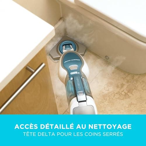 BLACK+DECKER Balai Vapeur 1600W avec AutoSelect et Tête Delta, ‎FSM1630-QS - Image 7