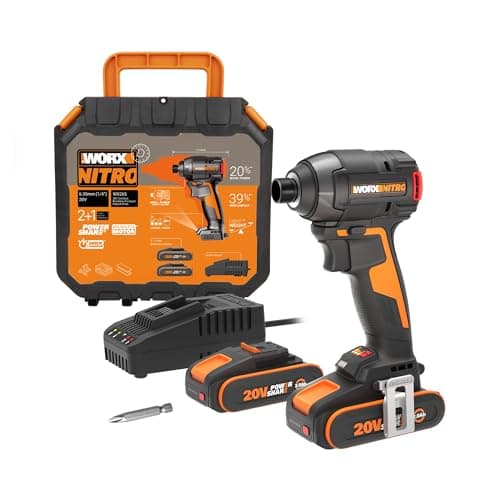 WORX Visseuse à chocs sans Fil 20V WX265, Couple Max de 200 Nm, 3 Vitesses, Moteur Brushless, Applications Multiples, Compacte et Ergonomique, Eclairage LED, Avec 2 Batteries 2Ah et Chargeur - Image 5
