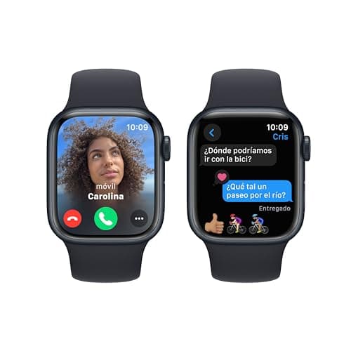 Apple Watch Series 9 (GPS, 41mm) - Midnight Alluminium Case with Midnight Sport Strap, S/M (Refurbished) - Image 5