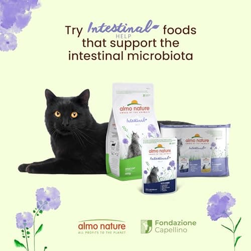 Almo Nature Functional - Intestinal Help - Wet Food for Adult and Mature Cats with Intestinal Sensitivity - Poultry - Microbiota Support - 70 g (Pack of 30) - Image 3