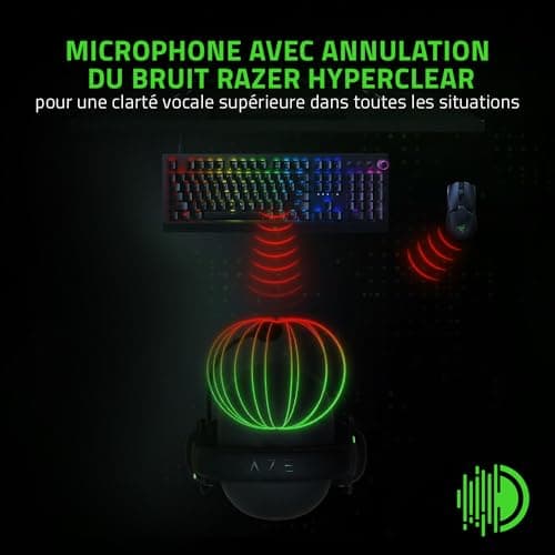 Razer BlackShark V2 X USB Wired Esports Gaming Headset (50mm TriForce Speakers, Noise Cancellation, 240g Ultra-Light Construction, 7.1 Surround Sound) Black - Image 3