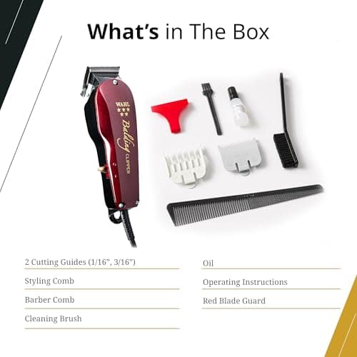 Wahl Balding Clipper - Balding Clipper - For a Closer Cut - Black/Red - Image 7