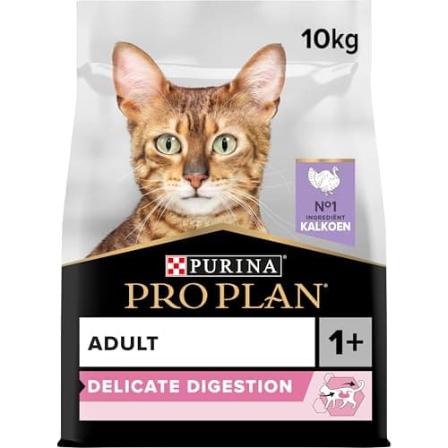 PURINA PRO PLAN | Adult DELICATE DIGESTION | Complete Food for Adult Cats | Promotes a Healthy Digestive System | Dry Food | Turkey | Bag | 10 kg - Image 2