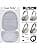 Hard Protective Case for Sony WH-1000XM6 / WH-1000XM4 / WH-1000XM3 / WH-1000XM5 Noise Reduction Headphones (White) - Image 4