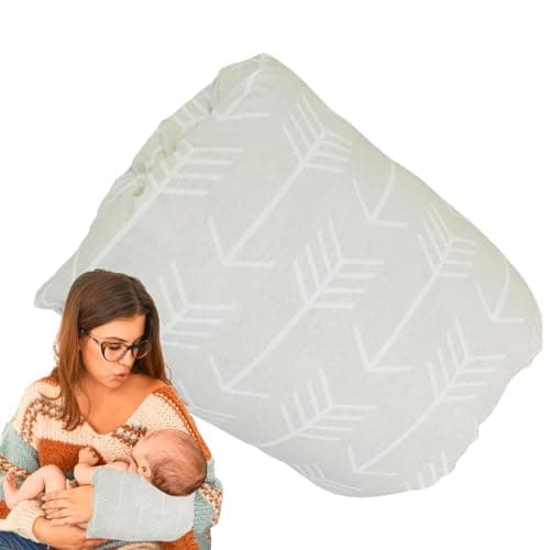 Coussin d'allaitement pour bras | Oreiller de tête anti-crachats pour allaitement au biberon – Oreiller doux, confortable et lavable avec bras pour allaitement, voyage, maman, - Image 2