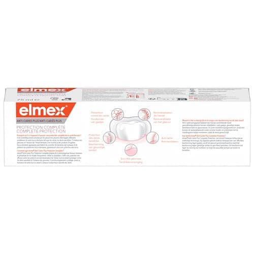 ELMEX - Elmex Anti-Caries Plus Toothpaste Complete Care - Remineralizes Enamel - Protects sensitive teeth and gum irritation - 75 ml - Image 6