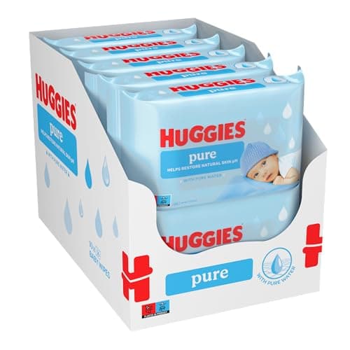 Huggies Pure Baby Wipes, 18 Packs (1008 Wipes Total) - 99% Pure Water Wipes - Fragrance Free for Gentle Cleaning - Natural Wet Wipes - Image 3