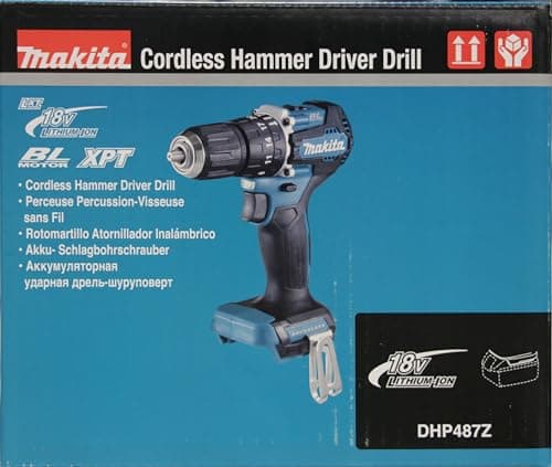 Impact Drill 18V Li-Ion LXT (Machine Only) - MAKITA DHP487Z - Image 5