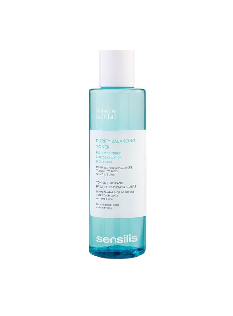 Sensilis - Purify Balancing Toner, Purifying and Anti-Redness Toner for Combination and Oily Skin with Hyaluronic Acid, Zinc and Flax - 200 ml - Image 8