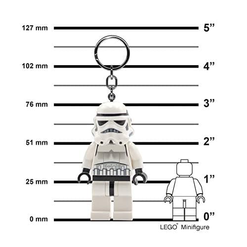 IQ Lego Star Wars Schlüsselanhänger mit LED-Taschenlampe Spielzeuggeschenke für Kinder - 76 mm große Figur - 2 CR2025 Batterien enthalten - Image 3