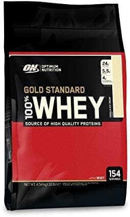 Optimum Nutrition 100% Whey Gold Standard, Vanilla Ice Cream, 10 Pockets, Packaging May Vary by Optimum Nutrition