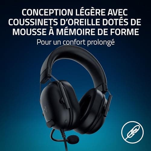 Razer Blackshark V2 X (PlayStation) - Wired E-Sports Headset for PlayStation Console (240g, Cardioid Microphone, 50mm Speakers, Passive Noise Cancellation, 3.5mm Connector) Black - Image 6