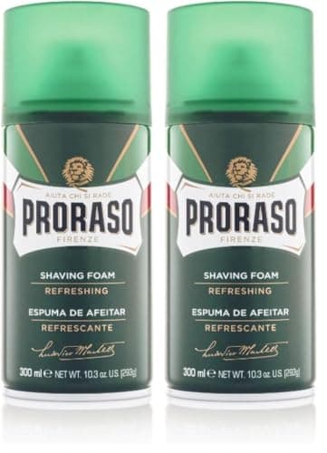 Proraso Shaving Foam, 300 ml, Shaving Foam for Men Refreshing and Invigorating with Eucalyptus Oil and Menthol, Made in Italy, Green (Pack of 2) - Image 3
