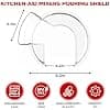GVODE Lid for Kitchenaid 4.3 and 4.7/4.8L Mixers on Tilting Head Base, Clear, Splash Protection, Perfect for Kitchenaid Bowl, Dishwasher Safe - Image 4