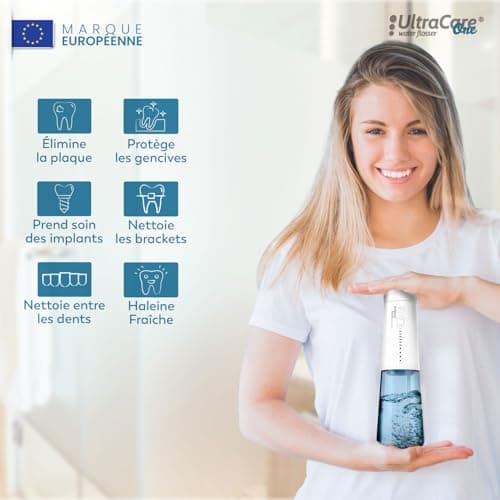 Aquapik® One Cordless Dental Flosser | Portable Dental Jet 250ml | 8 Tips + 6 Levels | USB-C IPX7 | For Sensitive Gums, Implants, Orthodontics | Effective Interdental Cleaning - Image 5