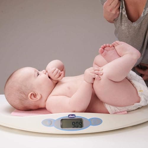 Chicco Electronic Baby Scales, Baby Scales with LCD Display for Newborns and up to 20 kg, Tracks Your Child's Growth, Memorizes the Last Weighing, with Tare Function – White - Image 5