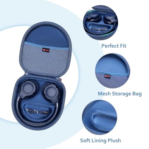 XANAD Audio Headset Case for Sony WH-CH720N WH-CH710N WH-CH700N Wireless Bluetooth Headphones Noise Reduction (Blue) - Image 6